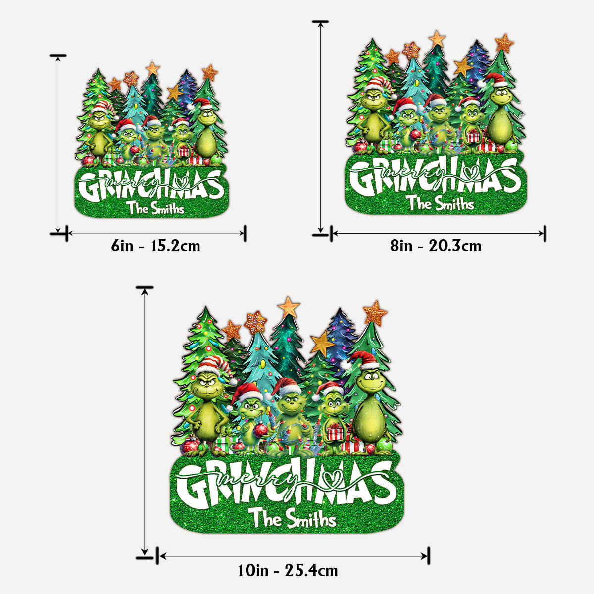 Merry Grinchmas - Personalized Stole Christmas 2 Layered Wood Sign / Wood Plaque