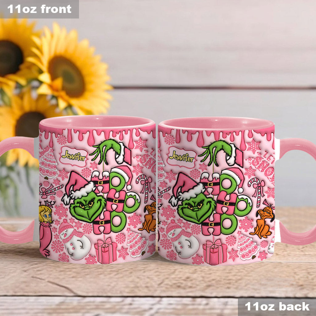 Fröhliche Grinchmas - Personalisierter Stola-Weihnachtsbecher