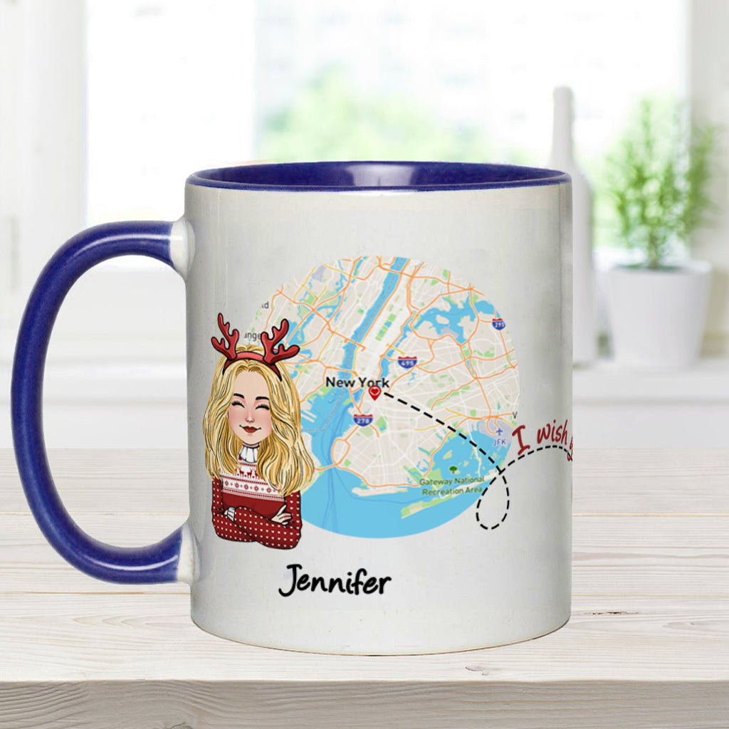 Mug personnalisé « J'aimerais que tu sois ma voisine » -