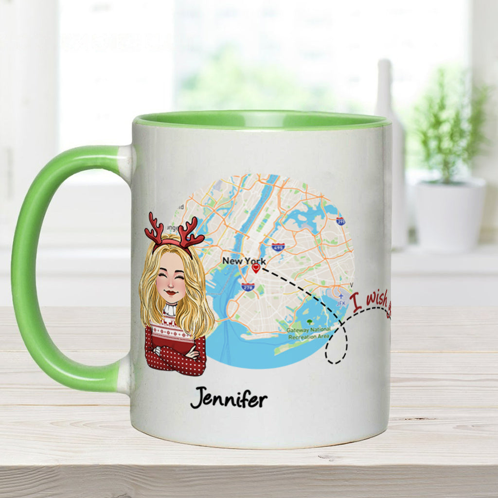 Mug personnalisé « J'aimerais que tu sois ma voisine » -