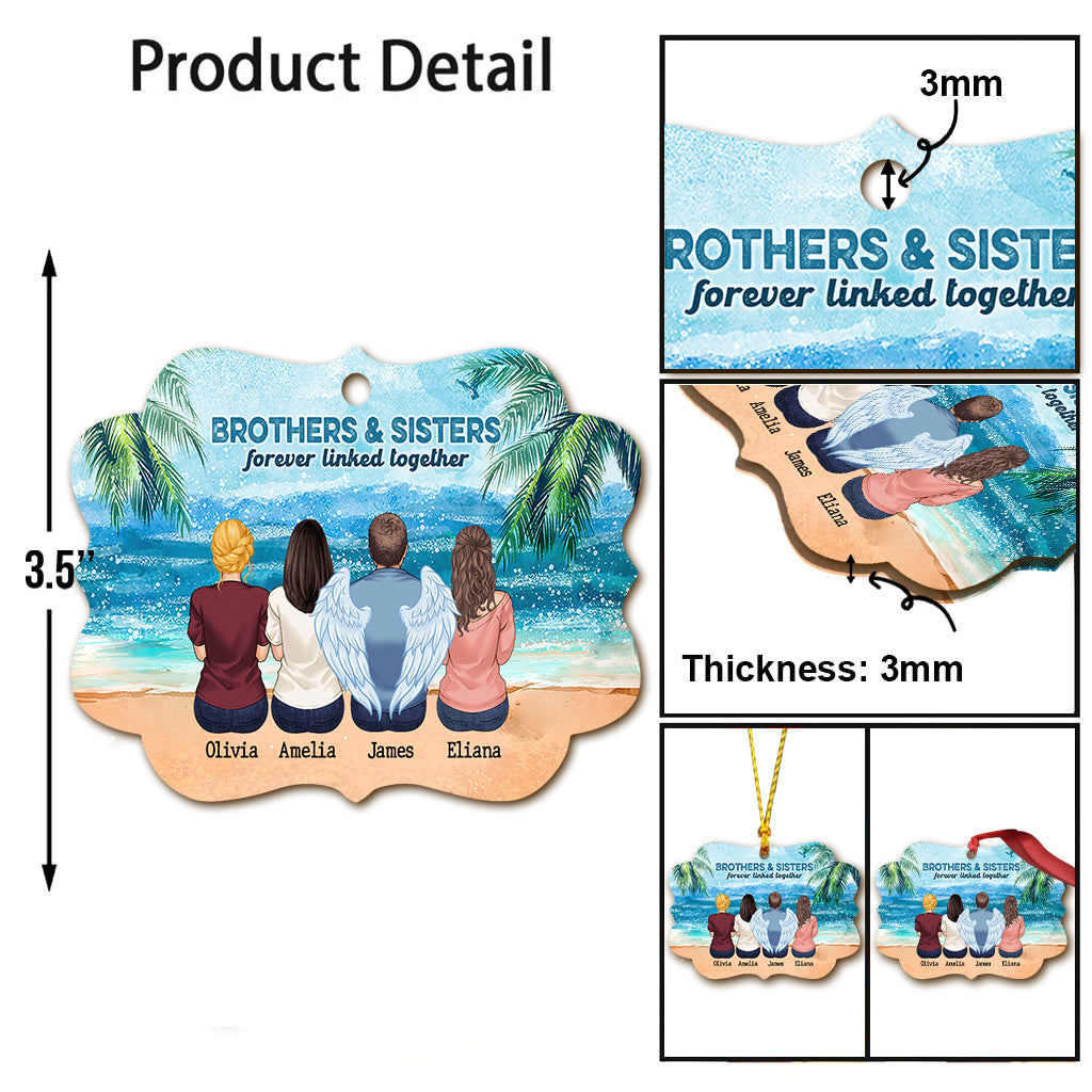Bruder und Schwester – für immer verbunden – personalisierter Gedenkschmuck