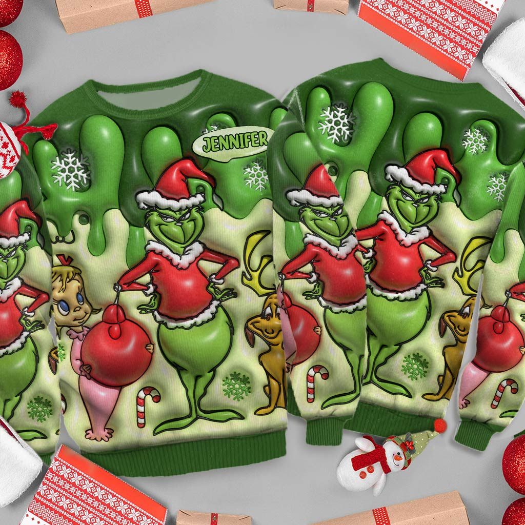 Frohe Weihnachten – Personalisierte Stola, hässlicher Weihnachtspullover