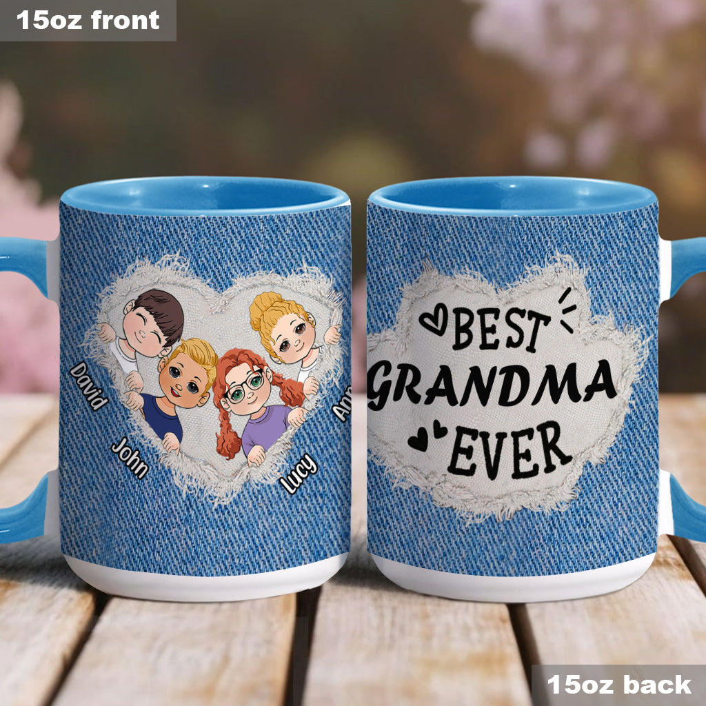 Beste Oma / Mama aller Zeiten - Personalisierte Tasse mit Oma-Akzent