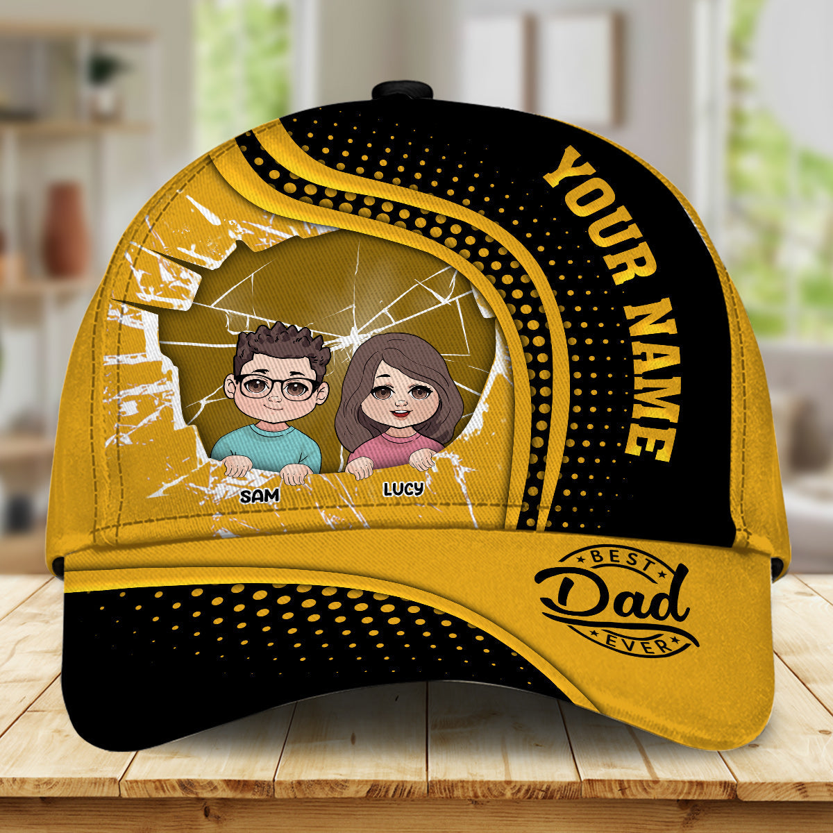Bester Papa aller Zeiten – Personalisierte klassische Vaterkappe