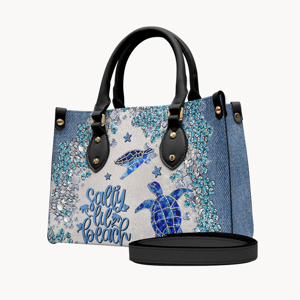 Turtle Bling – Personalisierte Handtasche aus Schildkrötenleder