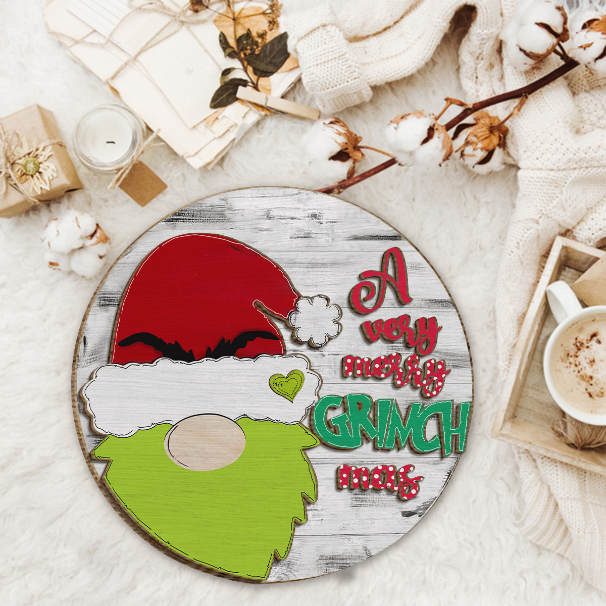 A Very Merry Christmas - Stole Christmas 2 Layered Wood Sign / Wood Plaque