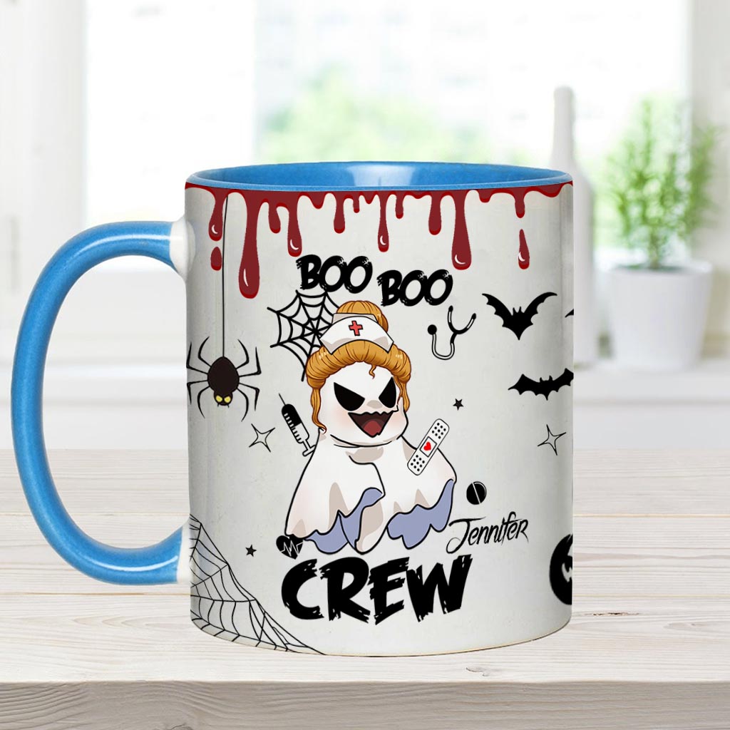 Boo Boo Crew – Personalisierte Tasse mit Krankenschwester-Motiv
