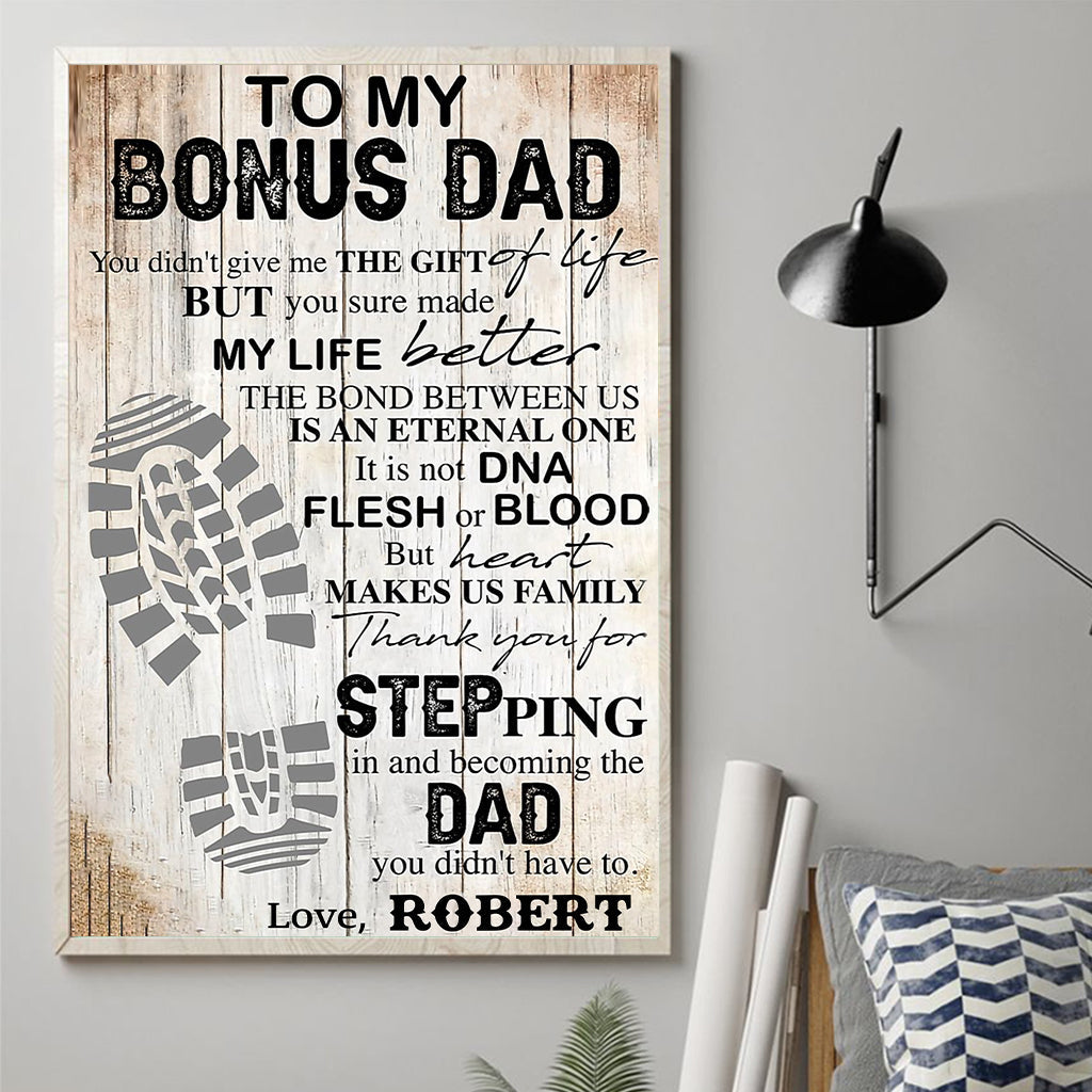 À mon beau-père - Toile et affiche personnalisées pour papa