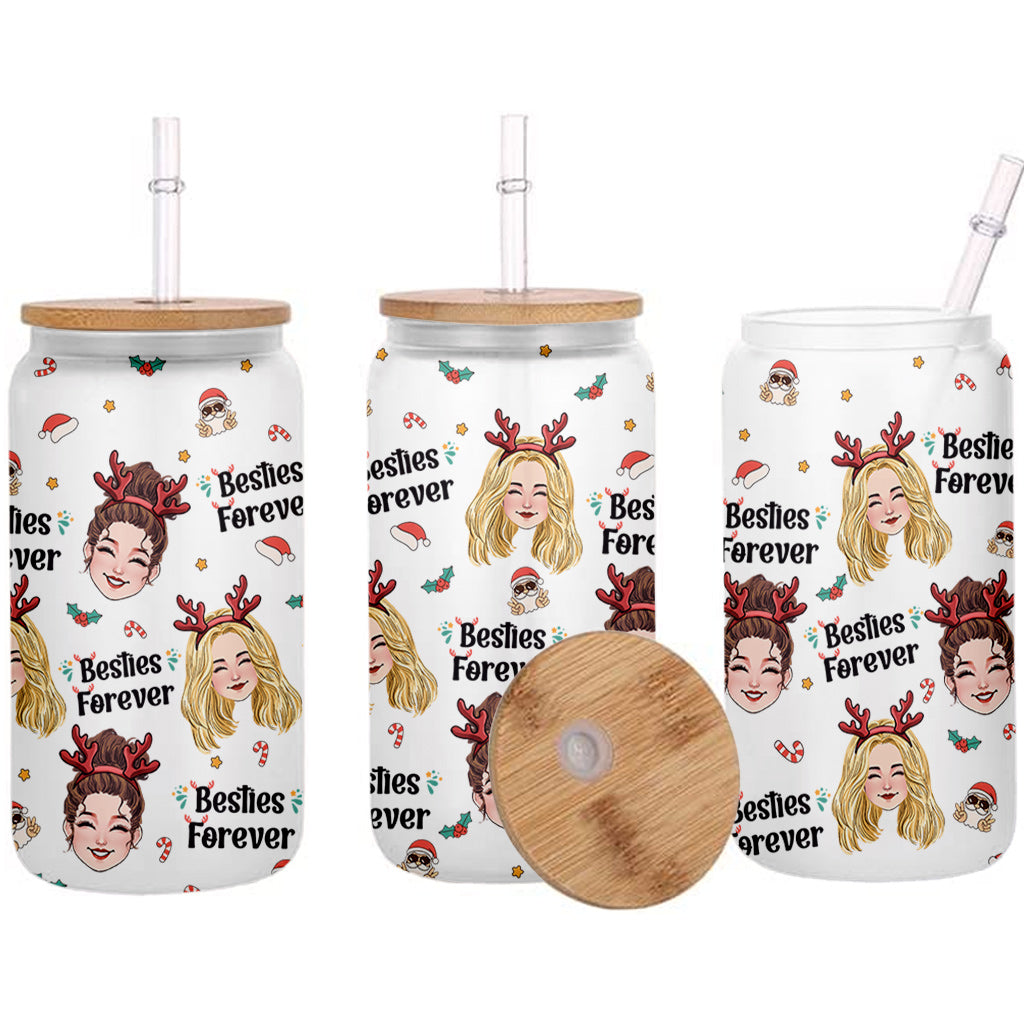 Meilleure amie pour toujours - Cadeau pour une amie - Verre à canette personnalisé