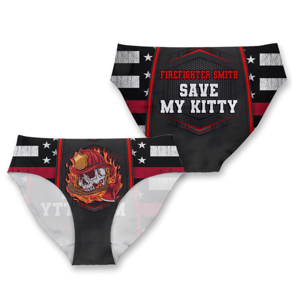 Feuerwehrmann rettet meine Katze – Personalisierte Feuerwehr-Damenslips