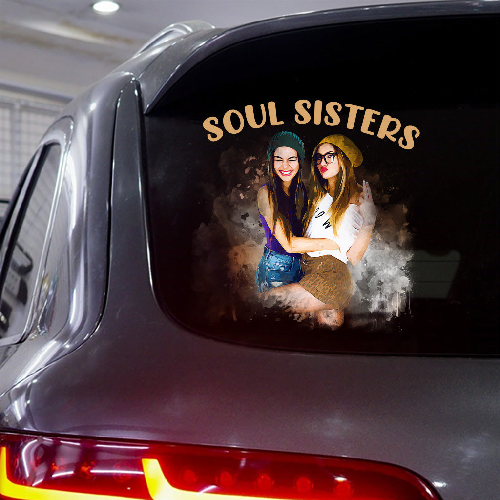 Beste Freundinnen – Personalisierter Aufkleber „Beste Freundin“, gestanzt