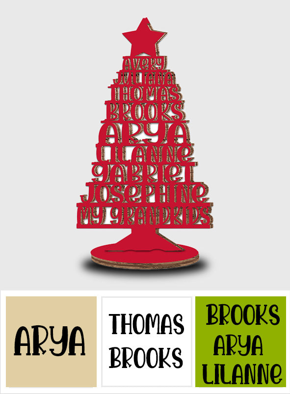 Meine Enkelkinder – Geschenk für Oma – Personalisierte, freistehende Holzplakette