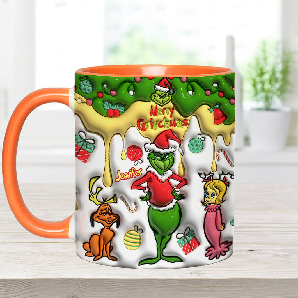 Fröhliche Grinchmas - Personalisierter Stola-Weihnachtsbecher