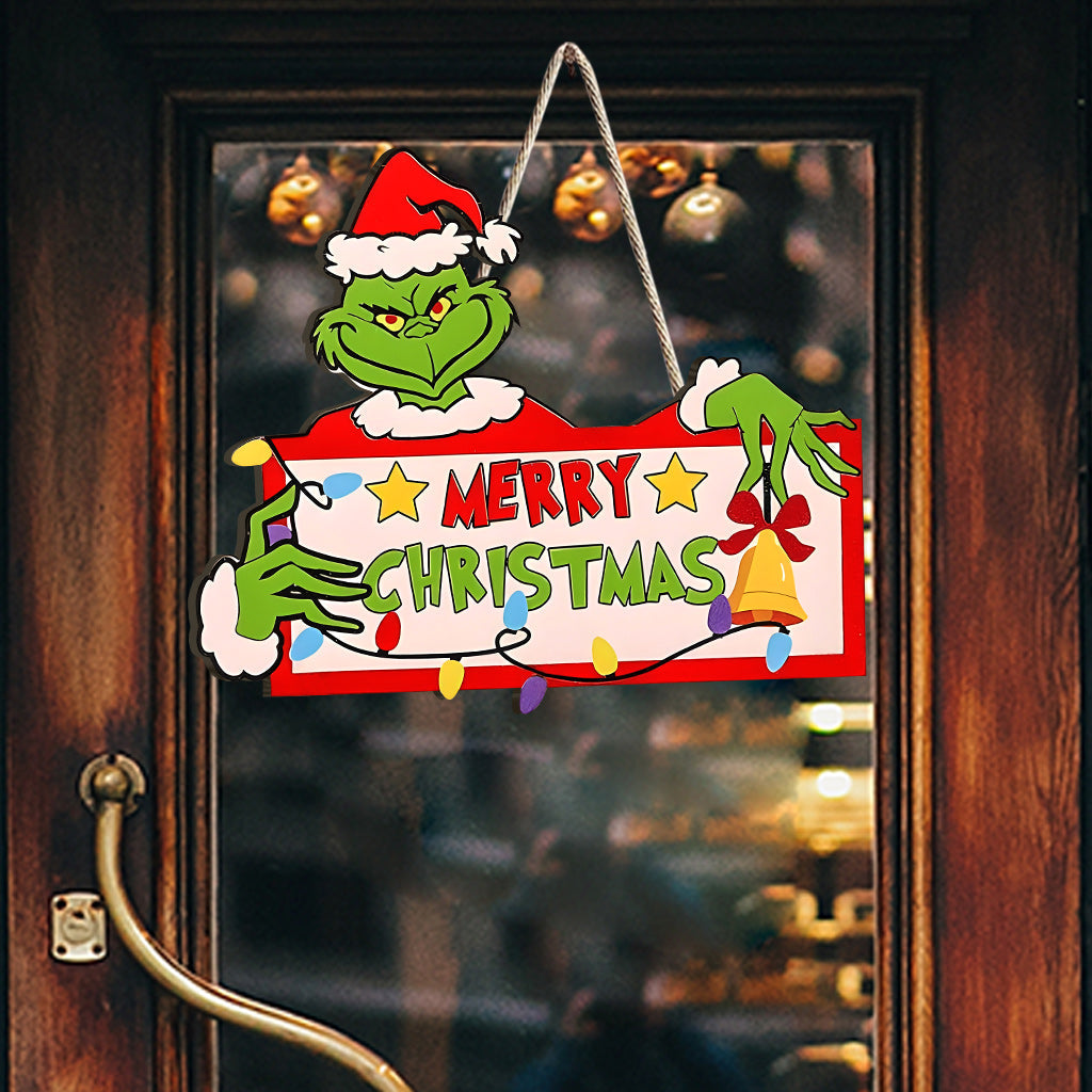 Merry Christmas - Stole Christmas Custom Shaped Wood Sign