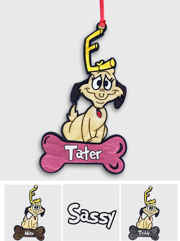 Der Hund – Personalisierte Stola als Weihnachtsschmuck