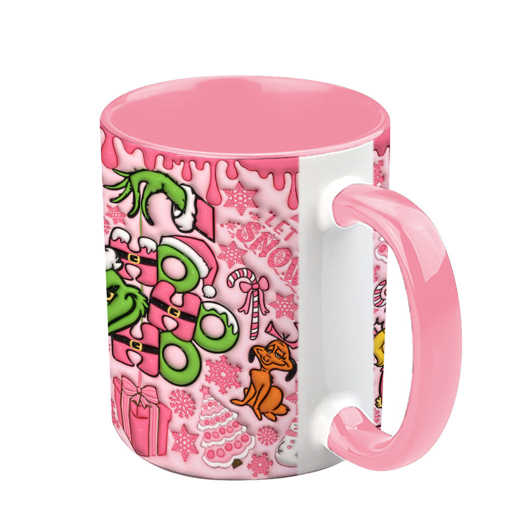 Fröhliche Grinchmas - Personalisierter Stola-Weihnachtsbecher
