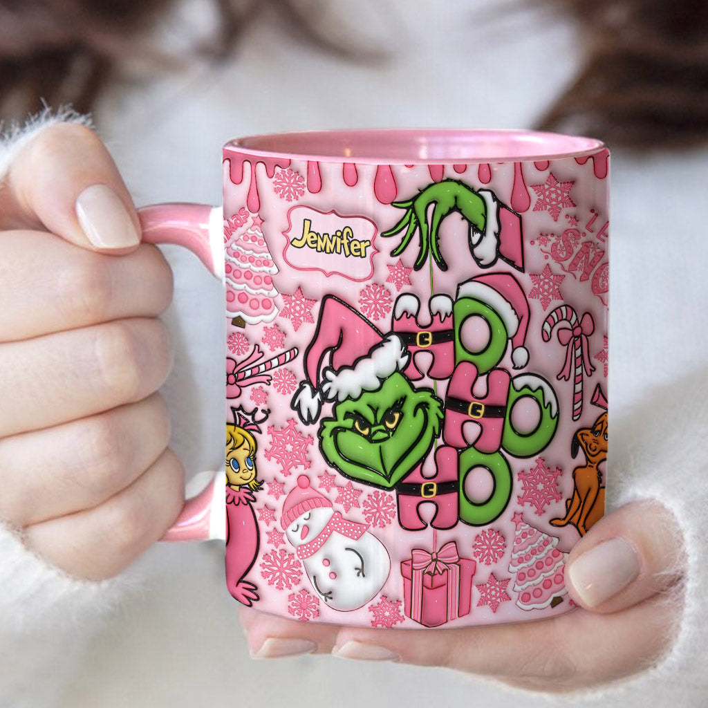 Fröhliche Grinchmas - Personalisierter Stola-Weihnachtsbecher