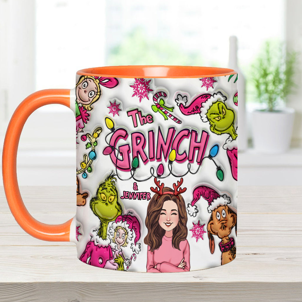 The Grinch & Me - Personalized Stole Christmas Accent Mug