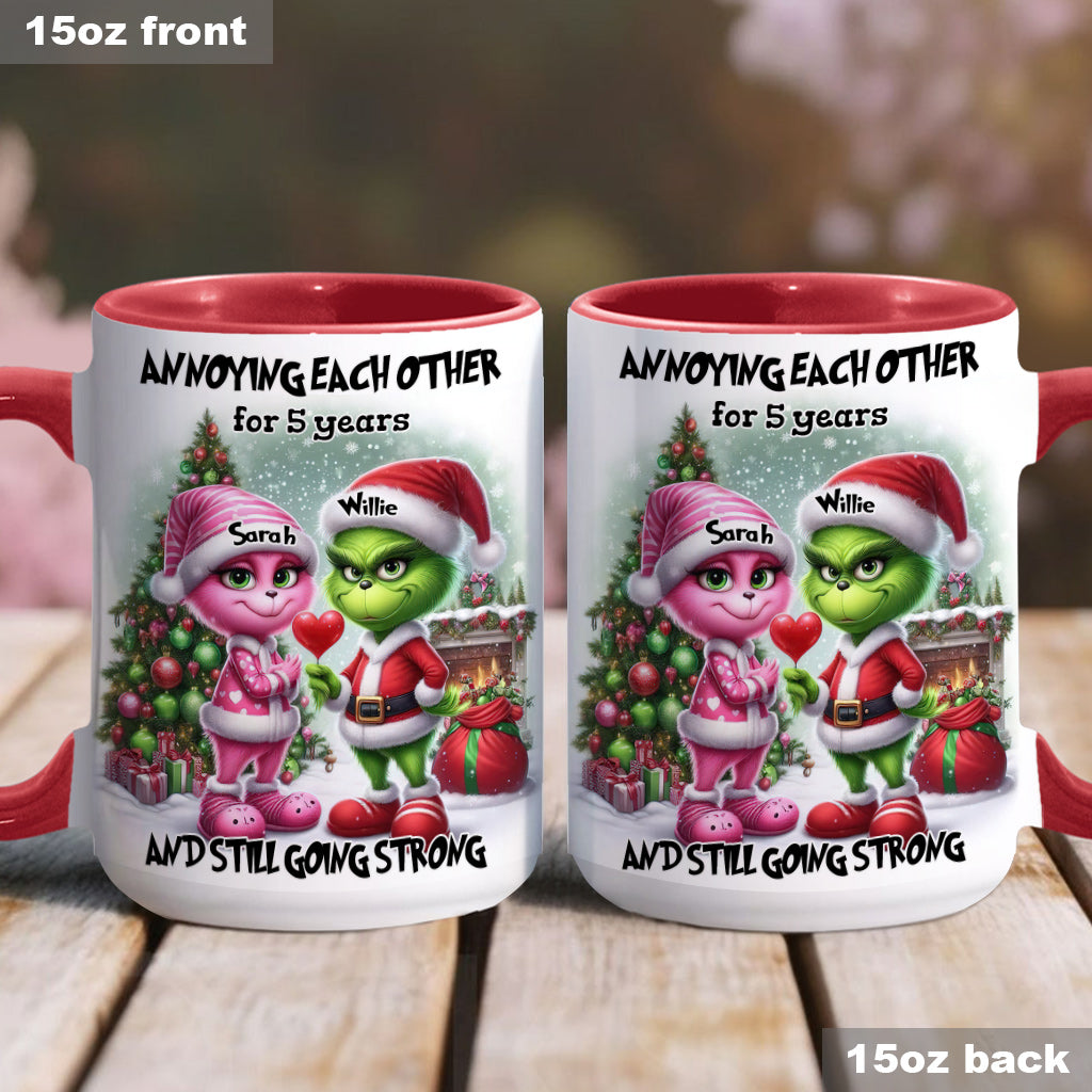 Sich gegenseitig nerven - Personalisierter Stola-Weihnachtsbecher