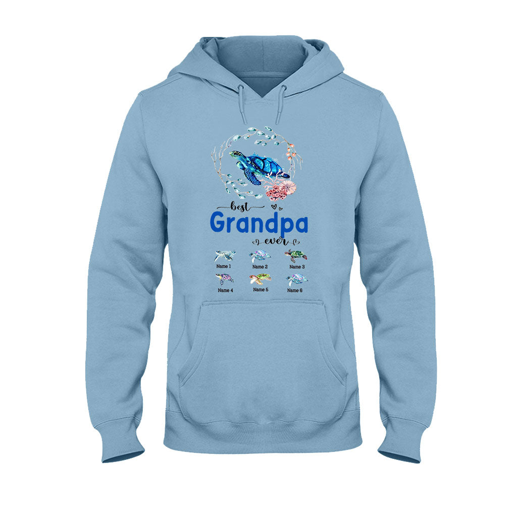Meilleure mamie du monde - Cadeau tortue pour grand-mère, grand-père, maman, papa, oncle, tante - T-shirt et sweat à capuche personnalisés