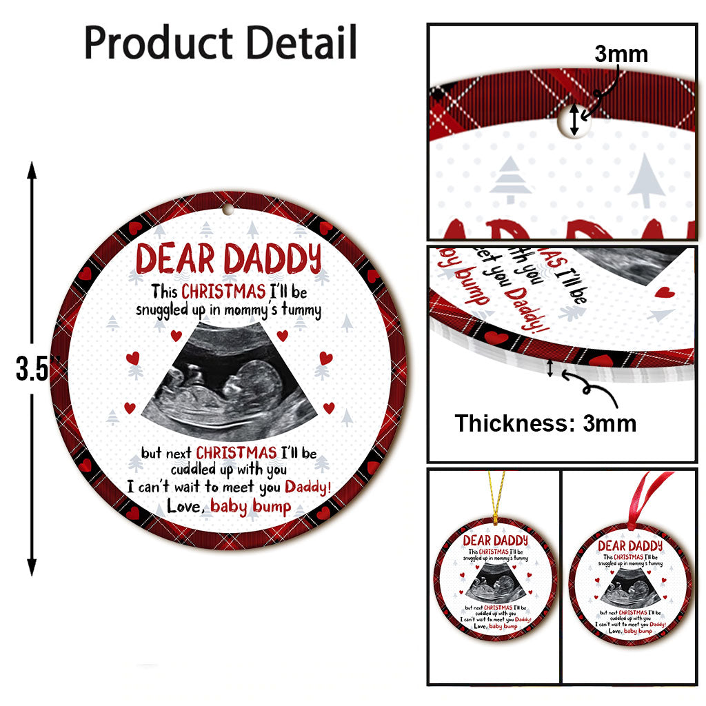 Christmas Gift For Dad To Be - Gift for new dad - Personalized Ornament