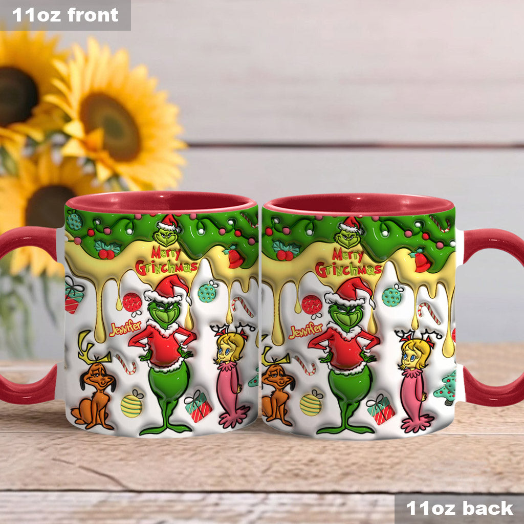 Fröhliche Grinchmas - Personalisierter Stola-Weihnachtsbecher