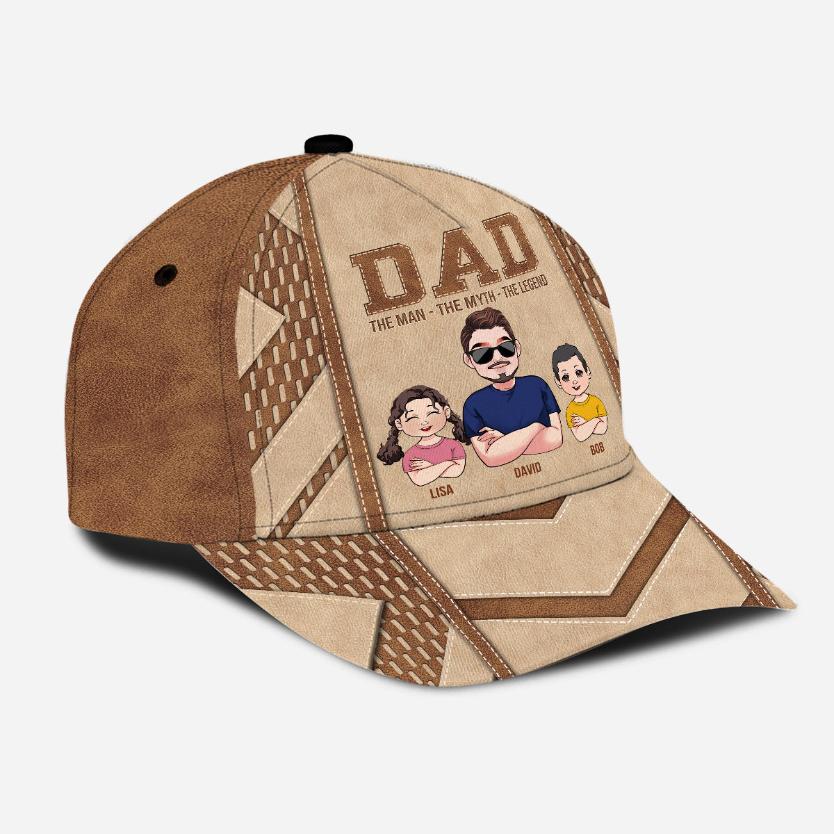 Papa, l'homme, le mythe, la légende - Casquette classique personnalisée pour père
