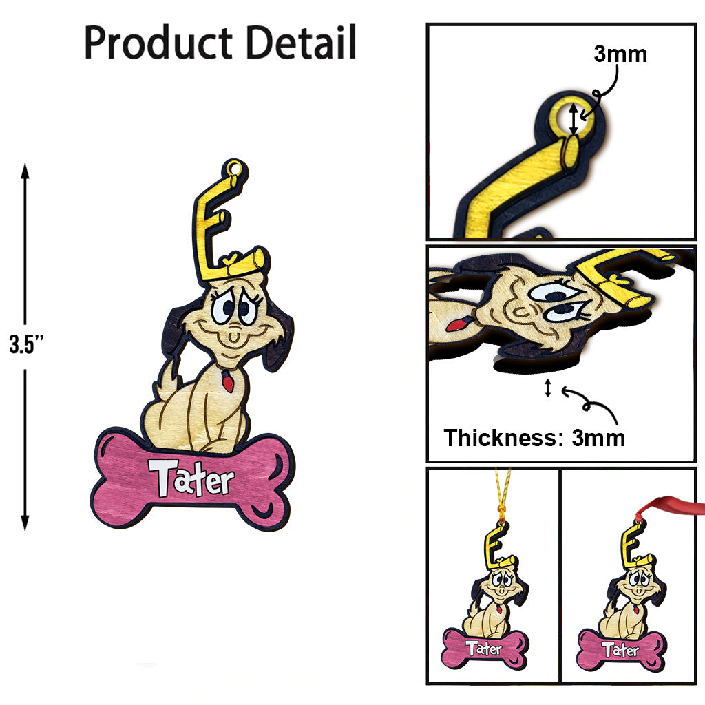 Der Hund – Personalisierte Stola als Weihnachtsschmuck