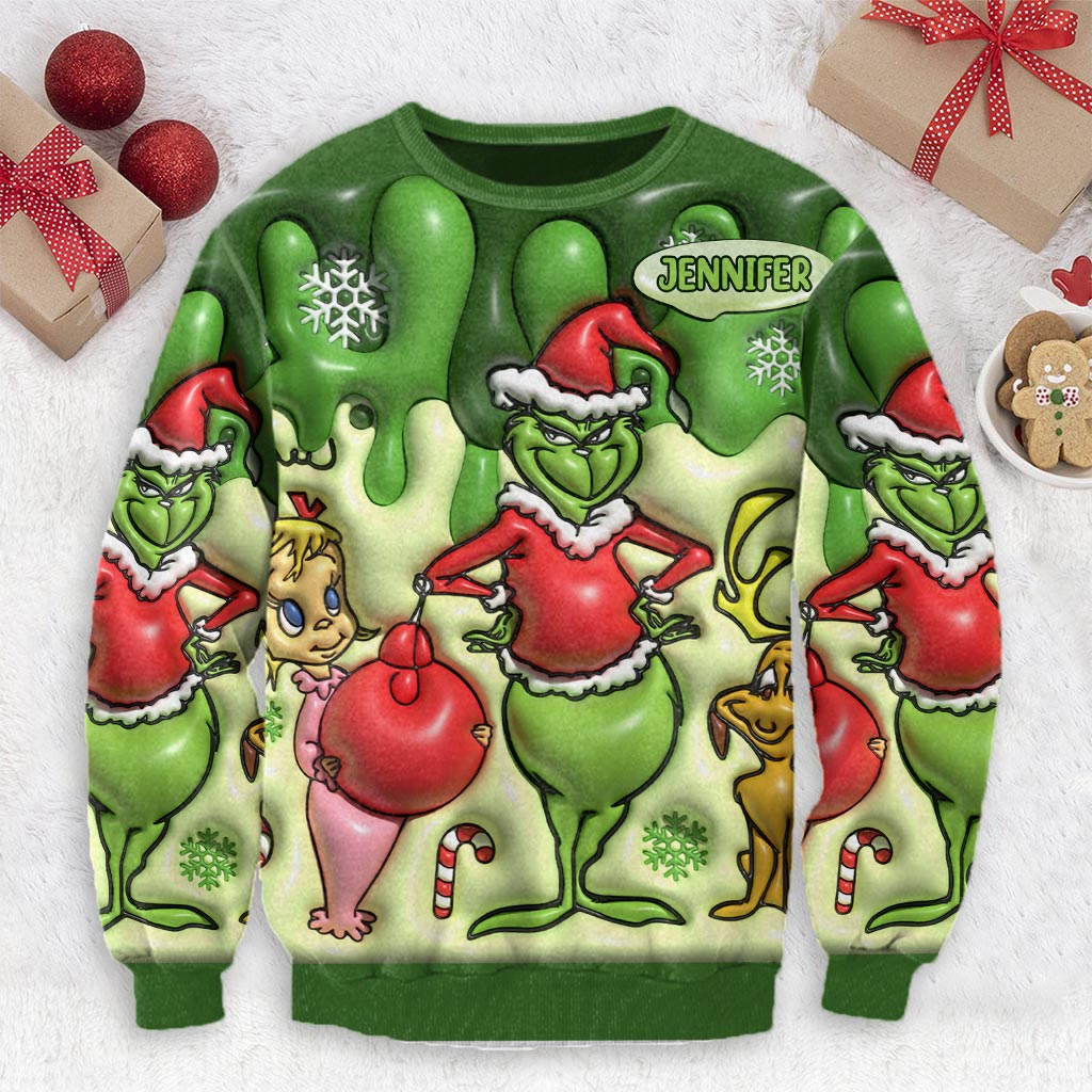 Frohe Weihnachten – Personalisierte Stola, hässlicher Weihnachtspullover