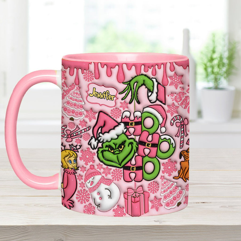 Fröhliche Grinchmas - Personalisierter Stola-Weihnachtsbecher