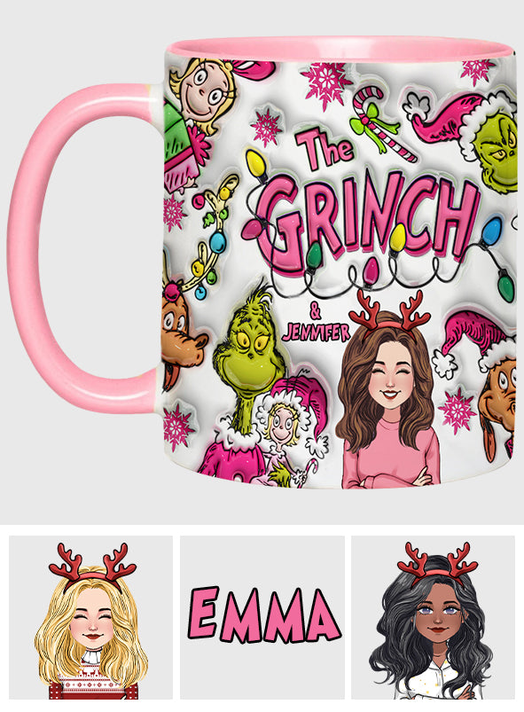The Grinch & Me - Personalized Stole Christmas Accent Mug