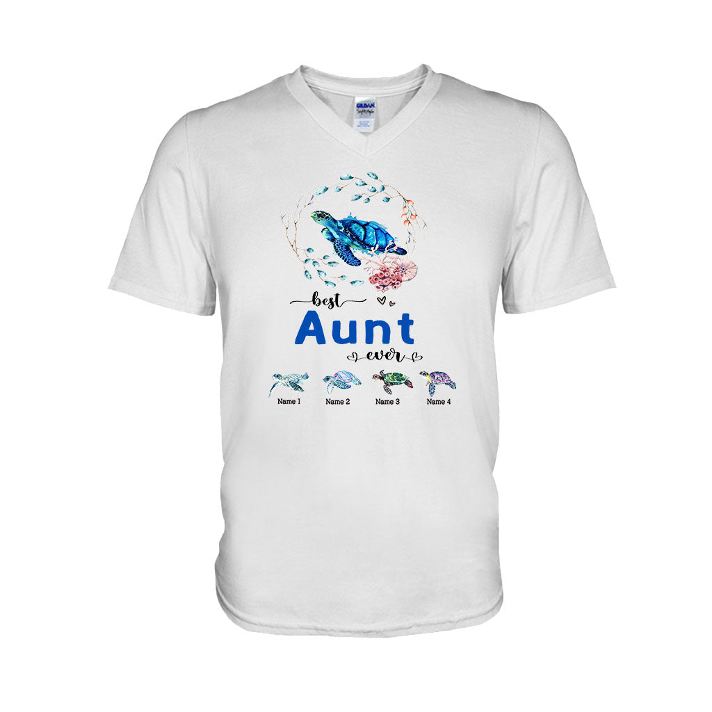 Best Nana Ever - Turtle gift for grandma, grandpa, mom, dad, uncle, aunt - Personalized T-shirt And Hoodie