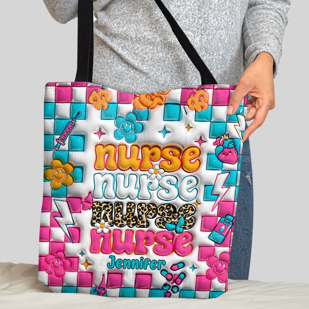 Vie d'infirmière - Sac fourre-tout personnalisé pour infirmière