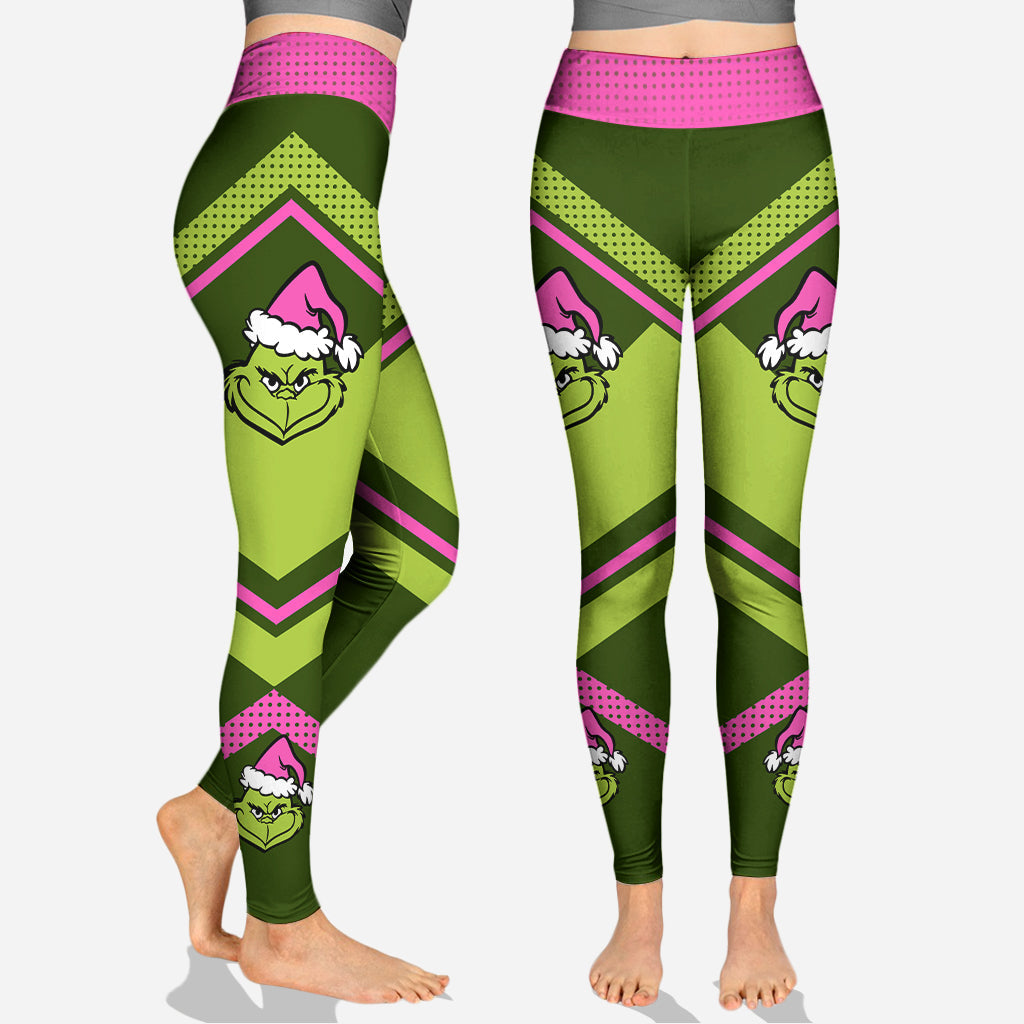 Fühlst du dich besonders grimmig? - Personalisierter Stola-Weihnachtshoodie und Leggings