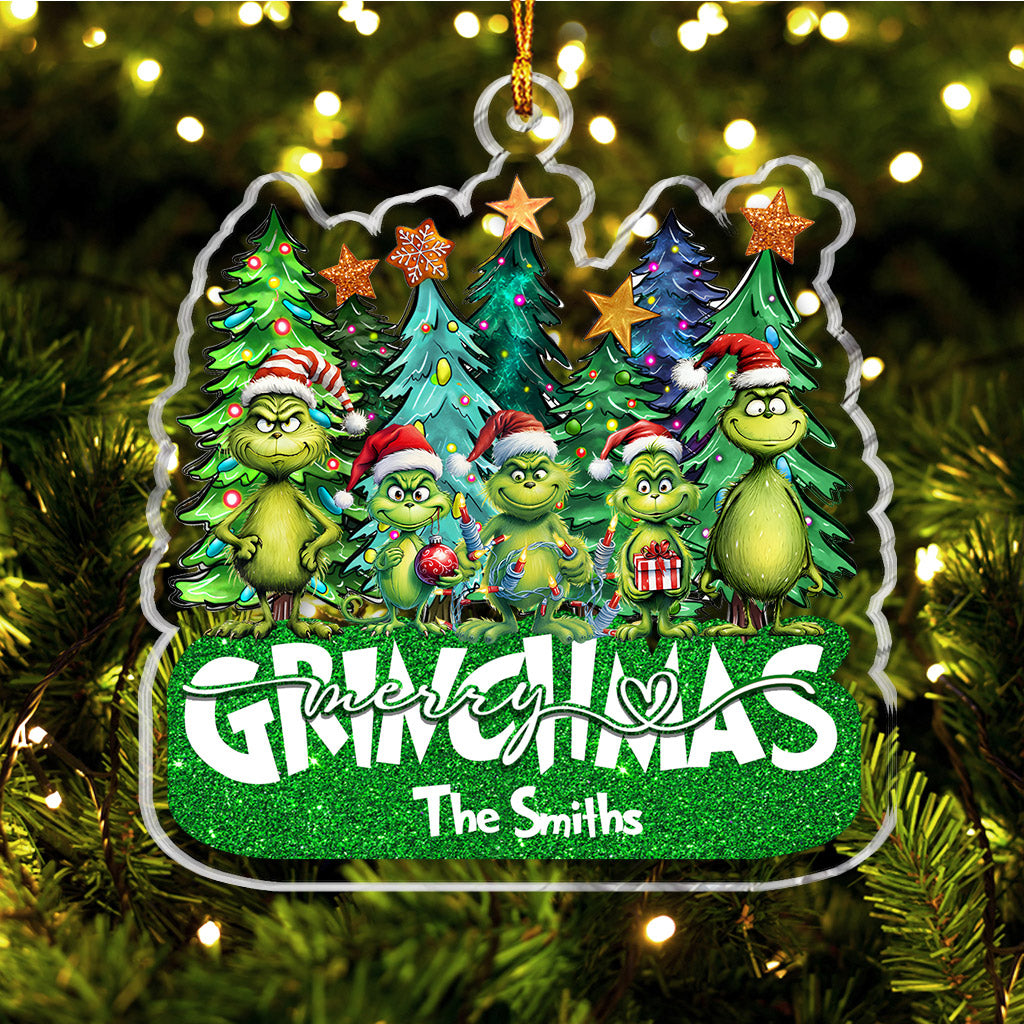 Fröhliche Grinchmas – Personalisierte Stola als Weihnachtsschmuck