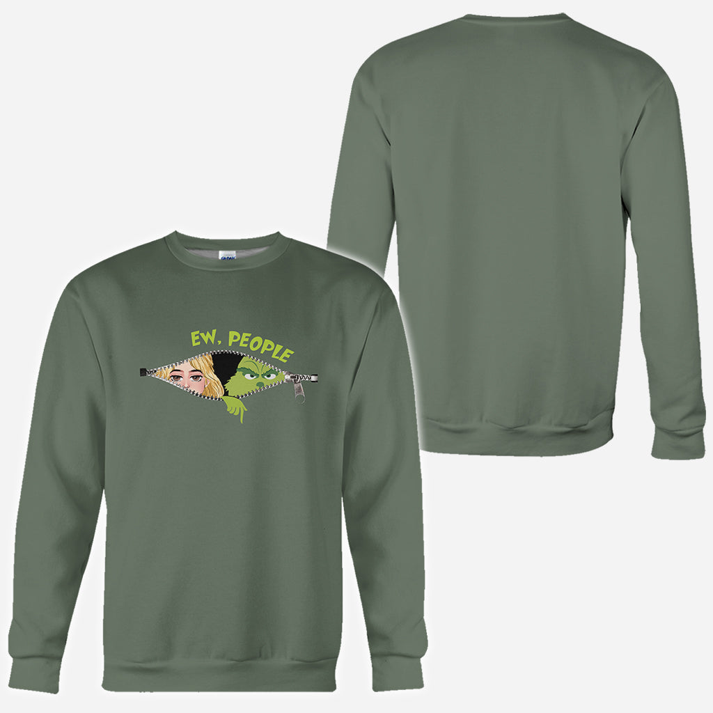 Ew People Green Mischief - T-shirt personnalisé « Volé Noël »