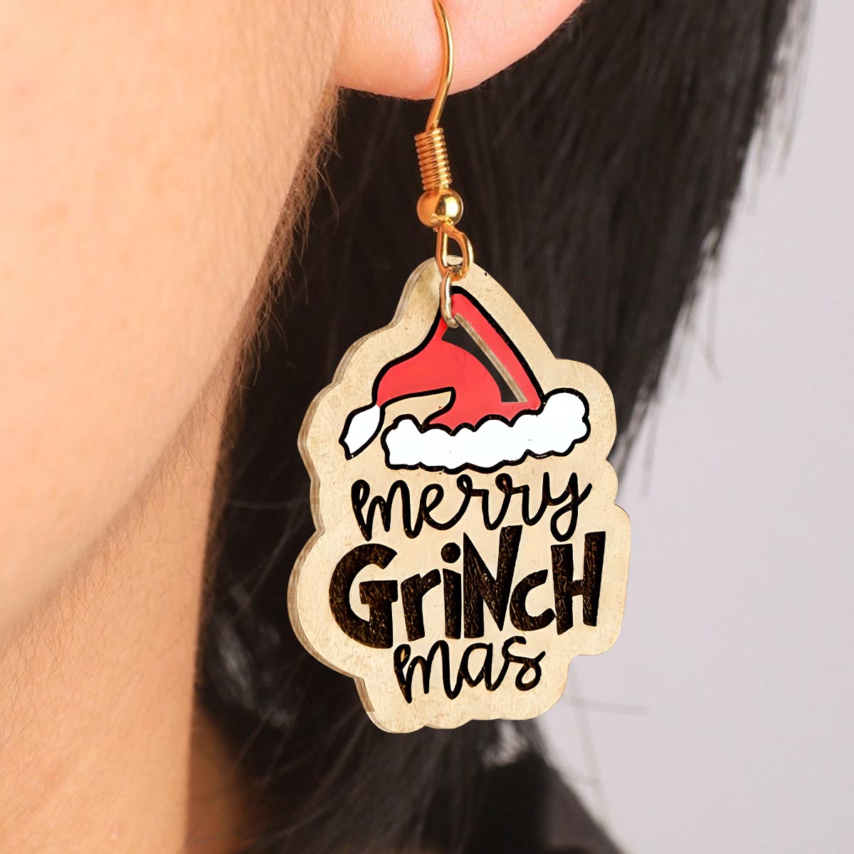 Frohe Weihnachten – Gestohlene Weihnachtsohrringe aus Holz