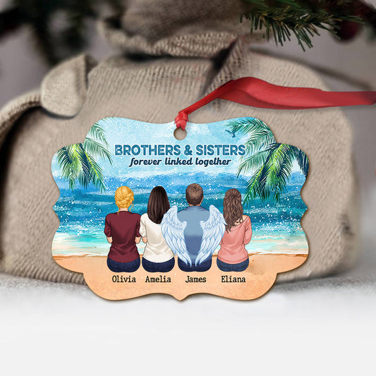 Bruder und Schwester – für immer verbunden – personalisierter Gedenkschmuck