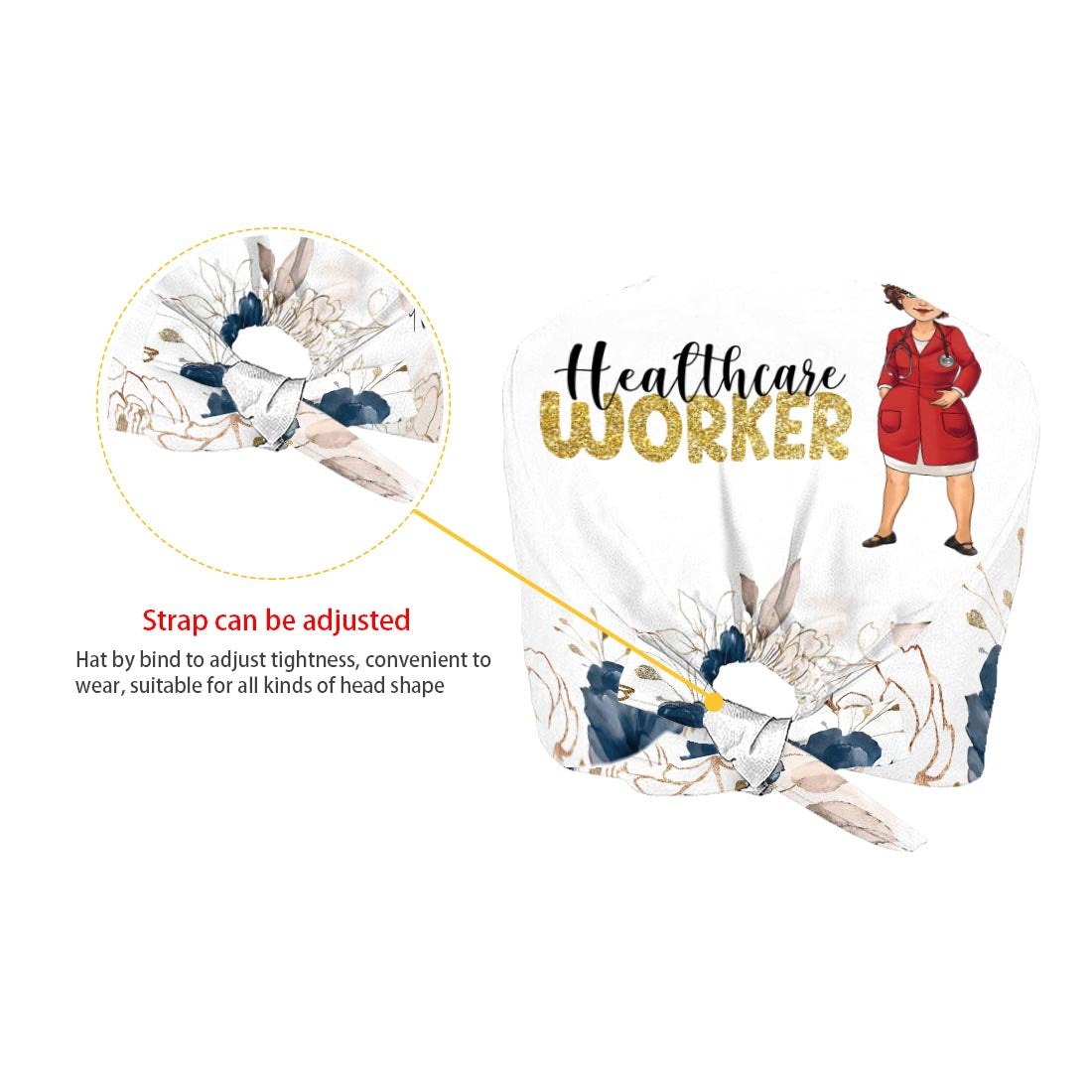 Registrierte, personalisierte OP-Haube für Pflegekräfte