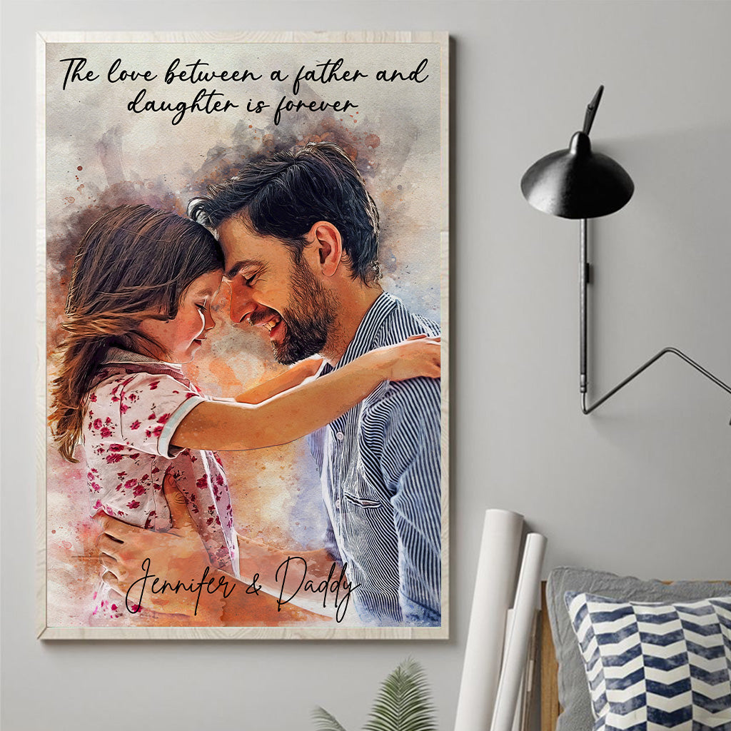 Meilleur papa du monde - Toile et affiche personnalisées pour papa