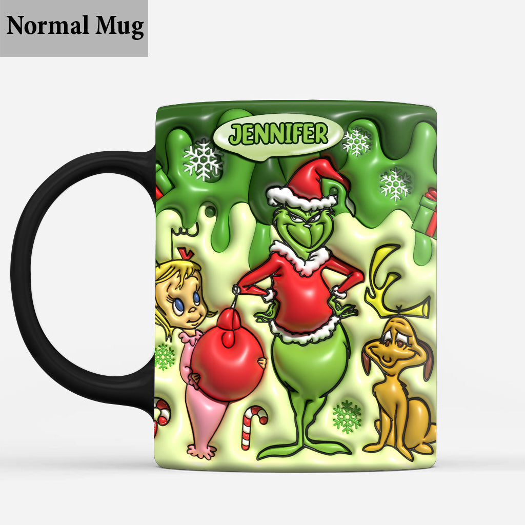 Merry Grinchmas - Personalized Stole Christmas Mug
