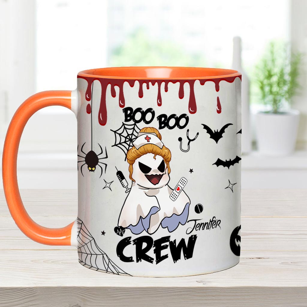 Boo Boo Crew – Personalisierte Tasse mit Krankenschwester-Motiv
