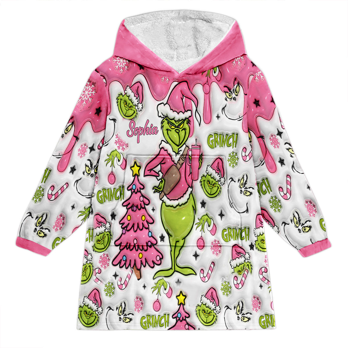 Personalisierter Deckenhoodie mit beliebigem Namen