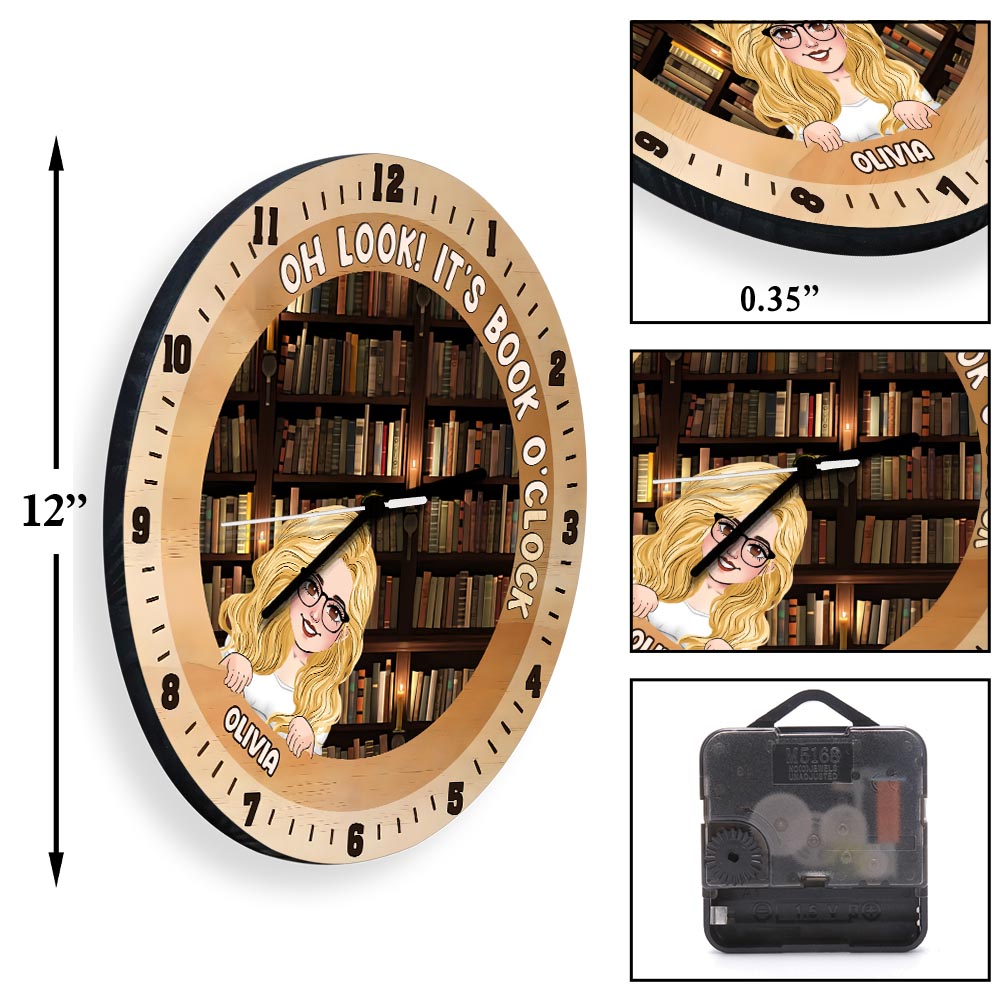 Es ist Buchzeit – Personalisierte Buchwanduhr
