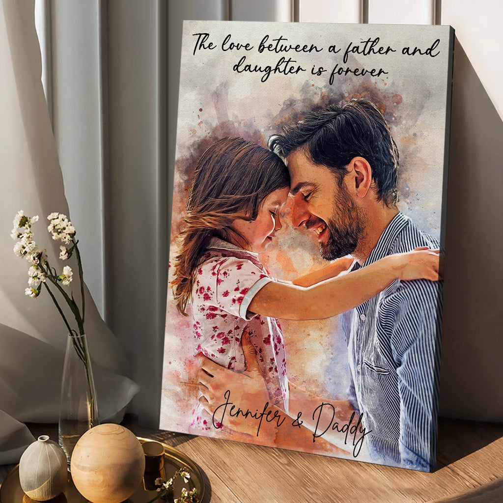 Meilleur papa du monde - Toile et affiche personnalisées pour papa