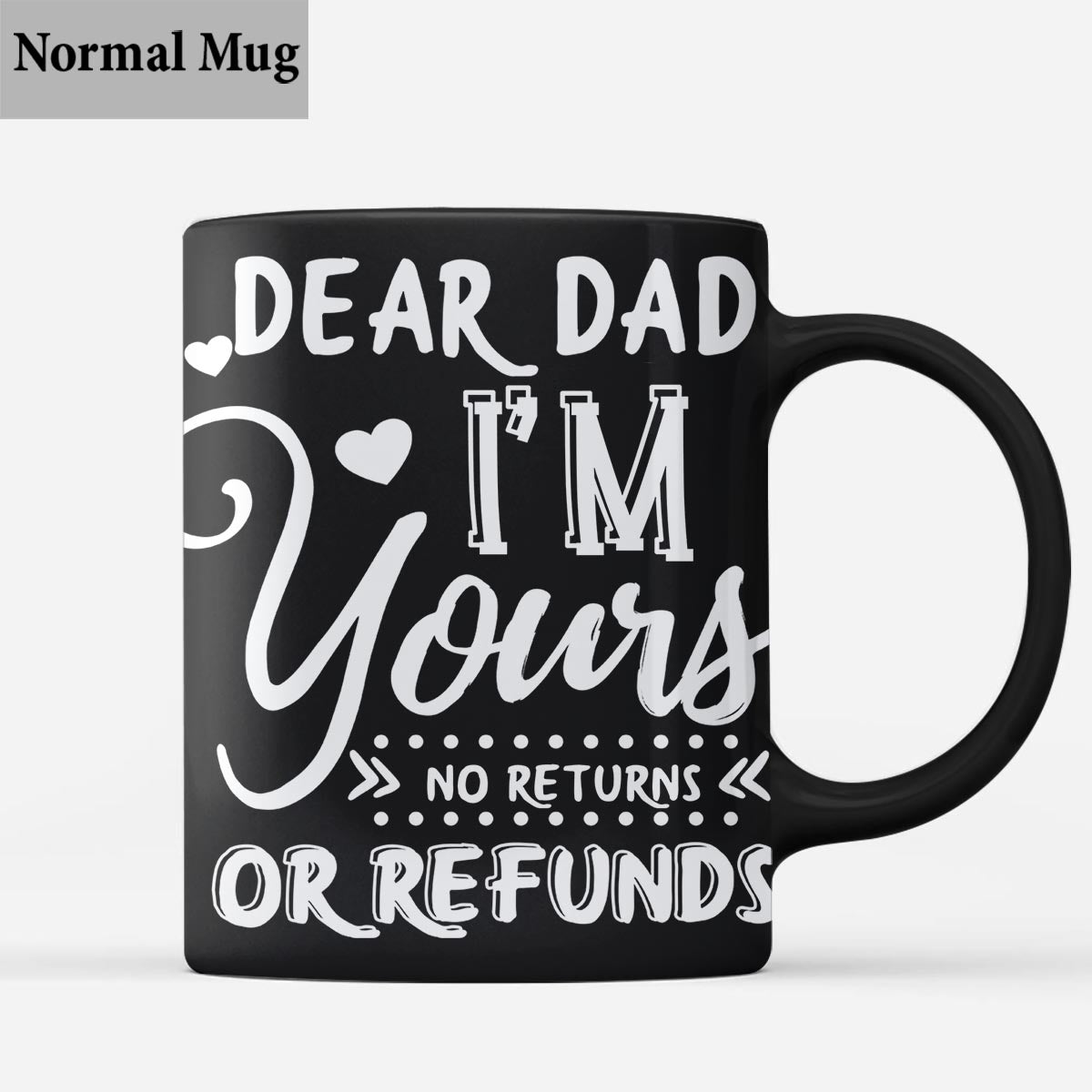 Liebe Mama, lieber Papa, ich gehöre euch – Geschenk für Mama und Papa – personalisierte Tasse