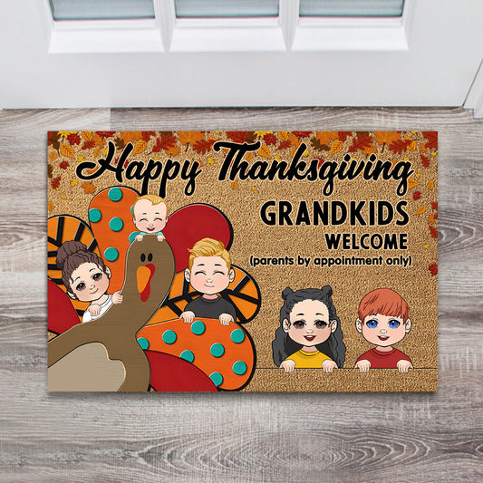 Paillasson personnalisé « Joyeux Thanksgiving » pour grand-mère
