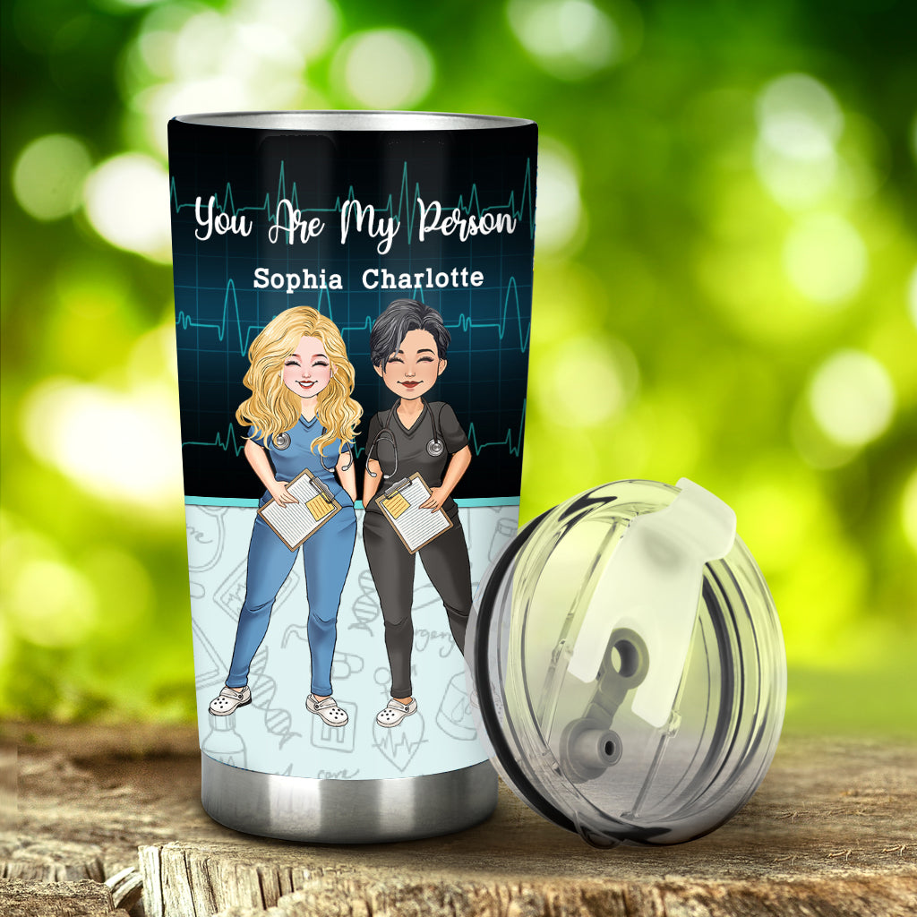 Die Arbeit hat uns zu Kollegen gemacht – personalisierter Krankenschwester-Trinkbecher