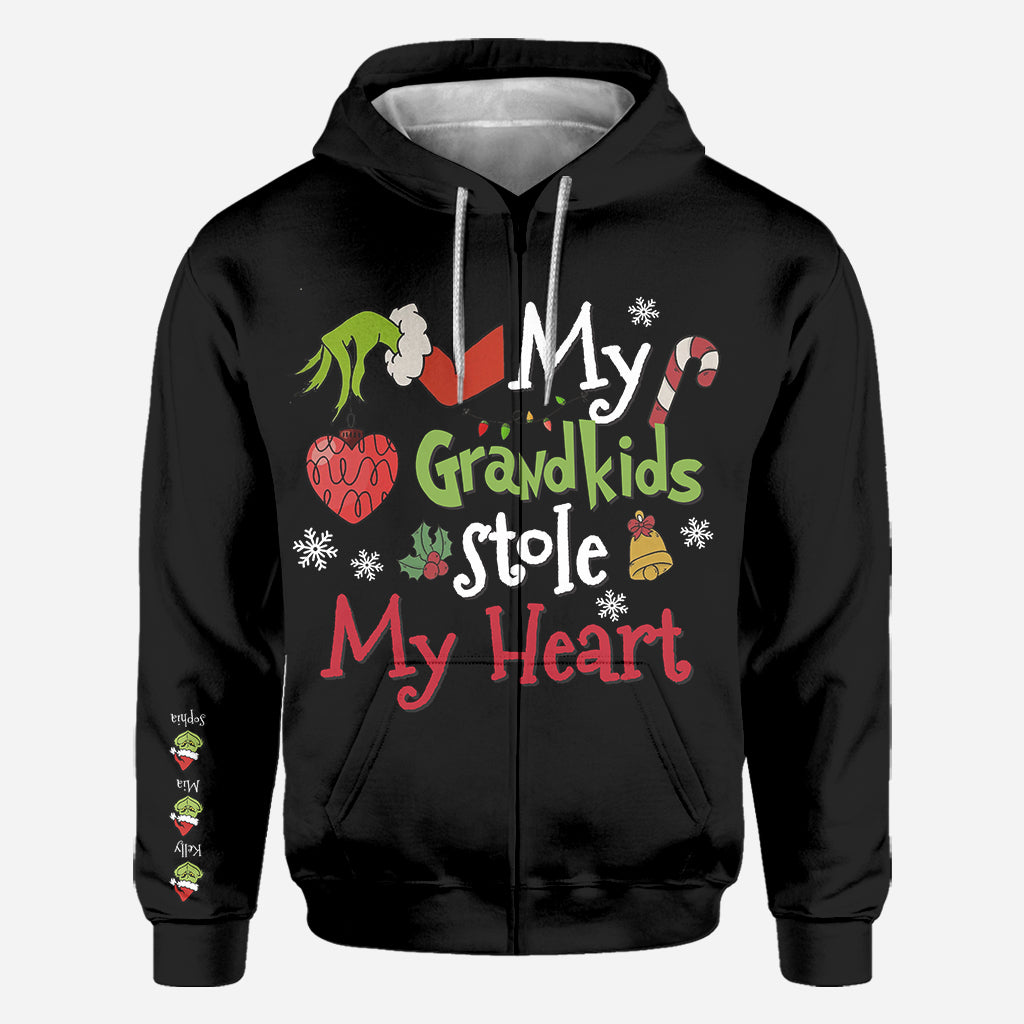 Mes petits-enfants ont volé mon cœur - T-shirt « Noël volé »