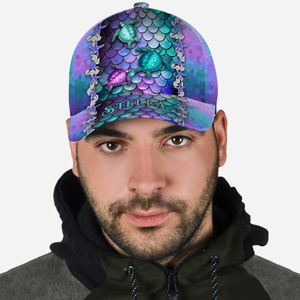 Legende des blauen Ozeans – Personalisierte Turtle Classic Kappe